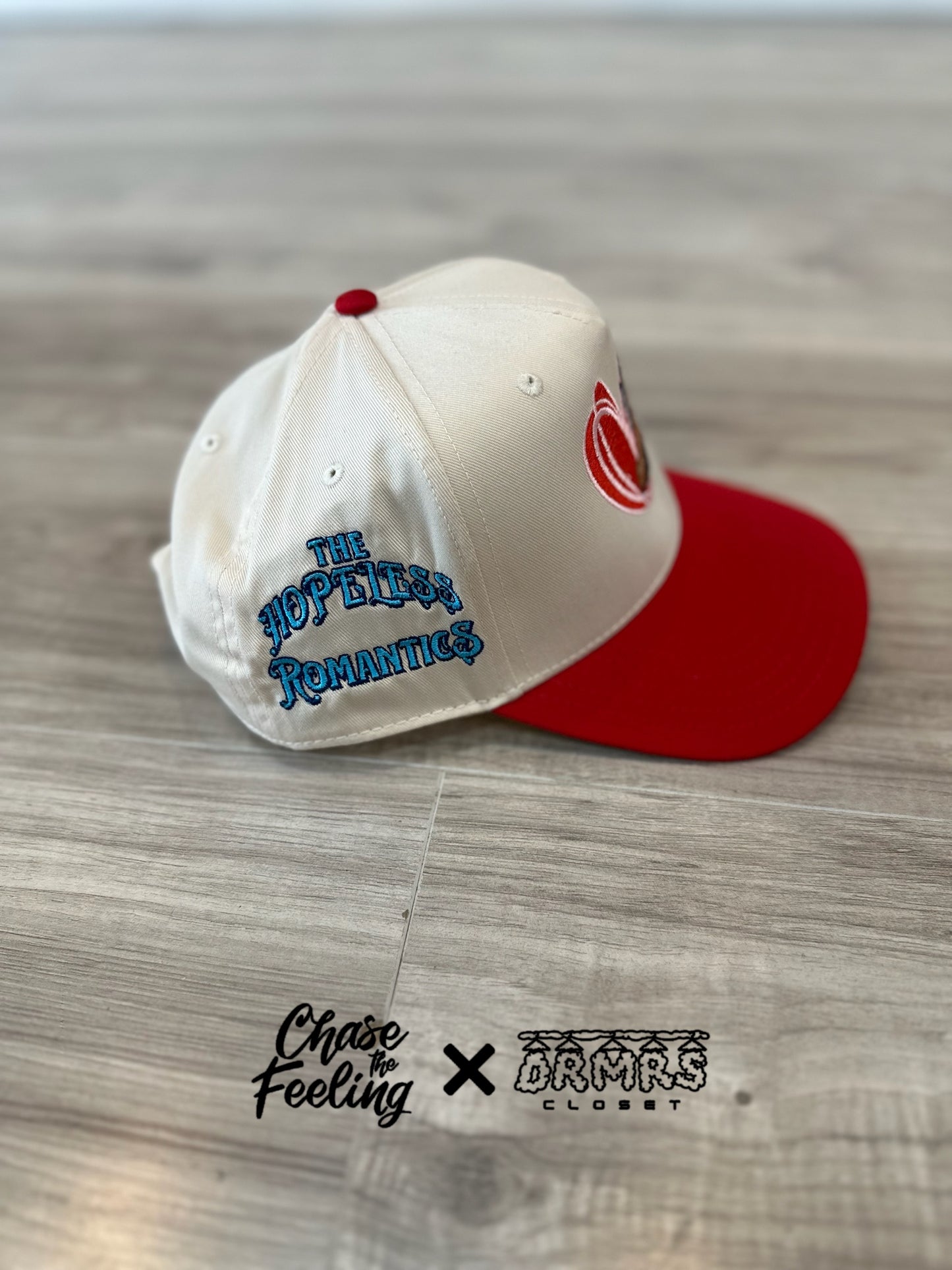 The Hopeless Romantic$ SnapBack (Natural w/ Red Brim)