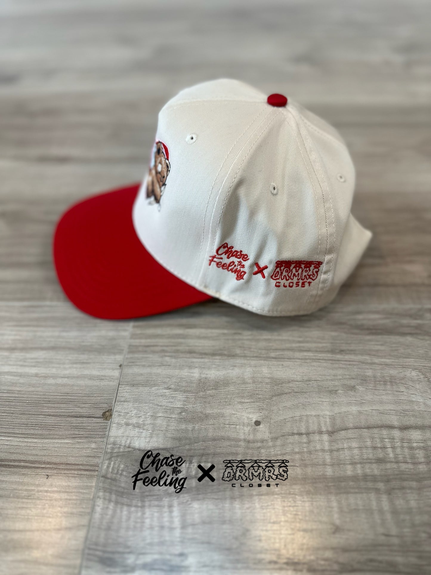 The Hopeless Romantic$ SnapBack (Natural w/ Red Brim)