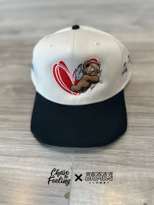 The Hopeless Romantic$ SnapBack (Natural w/ Black Brim)